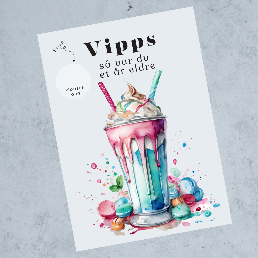3pk Vipps Skrapekort - Sweets
