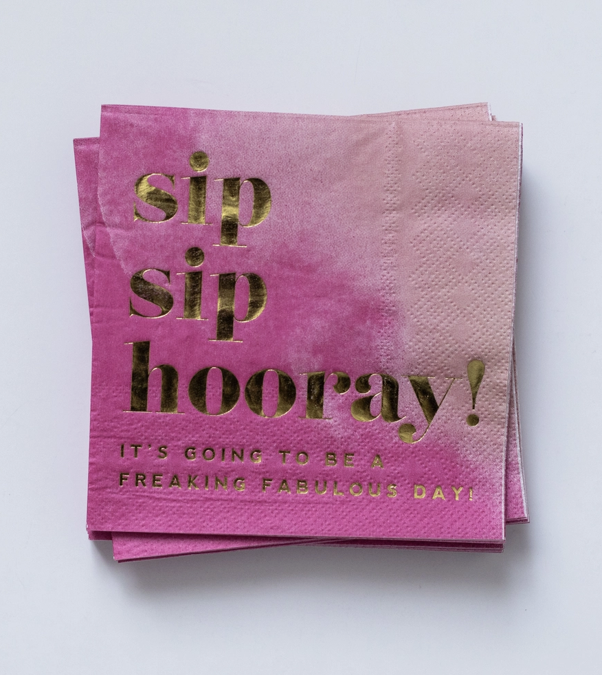 Sip Sip Hooray Servietter