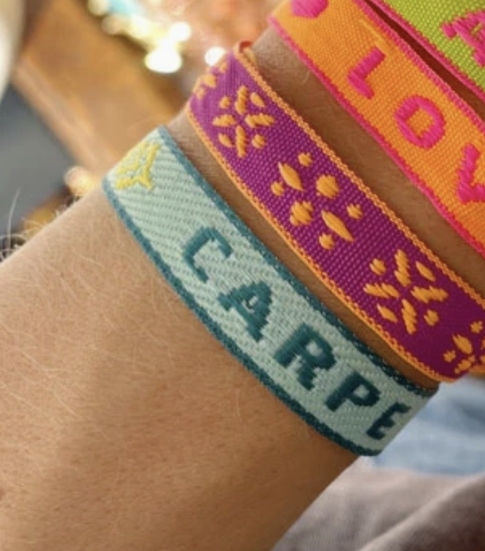 Ribbon Bracelet - Carpe Diem
