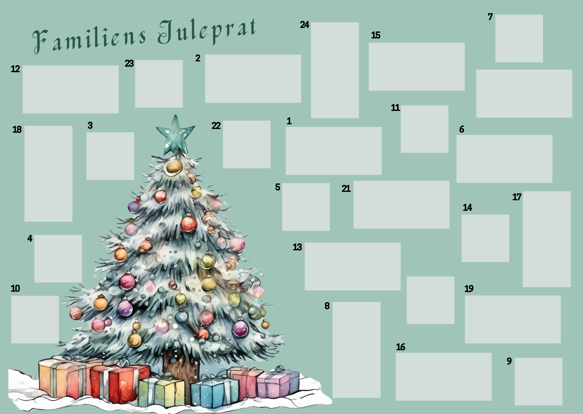 Scratch-off  Julekalender - Familiens Juleprat