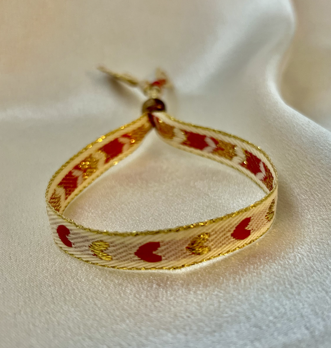 Ribbon Bracelet - Hearts