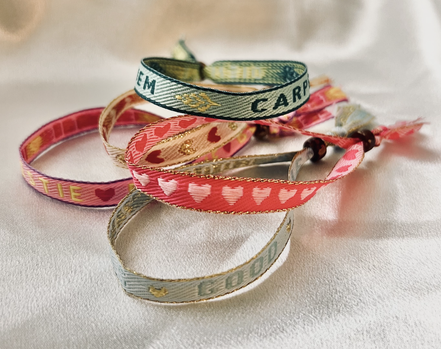Ribbon Bracelet - Good Vibes
