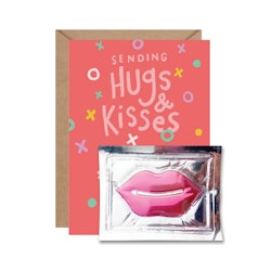 Hugs & kisses - Lip mask Card
