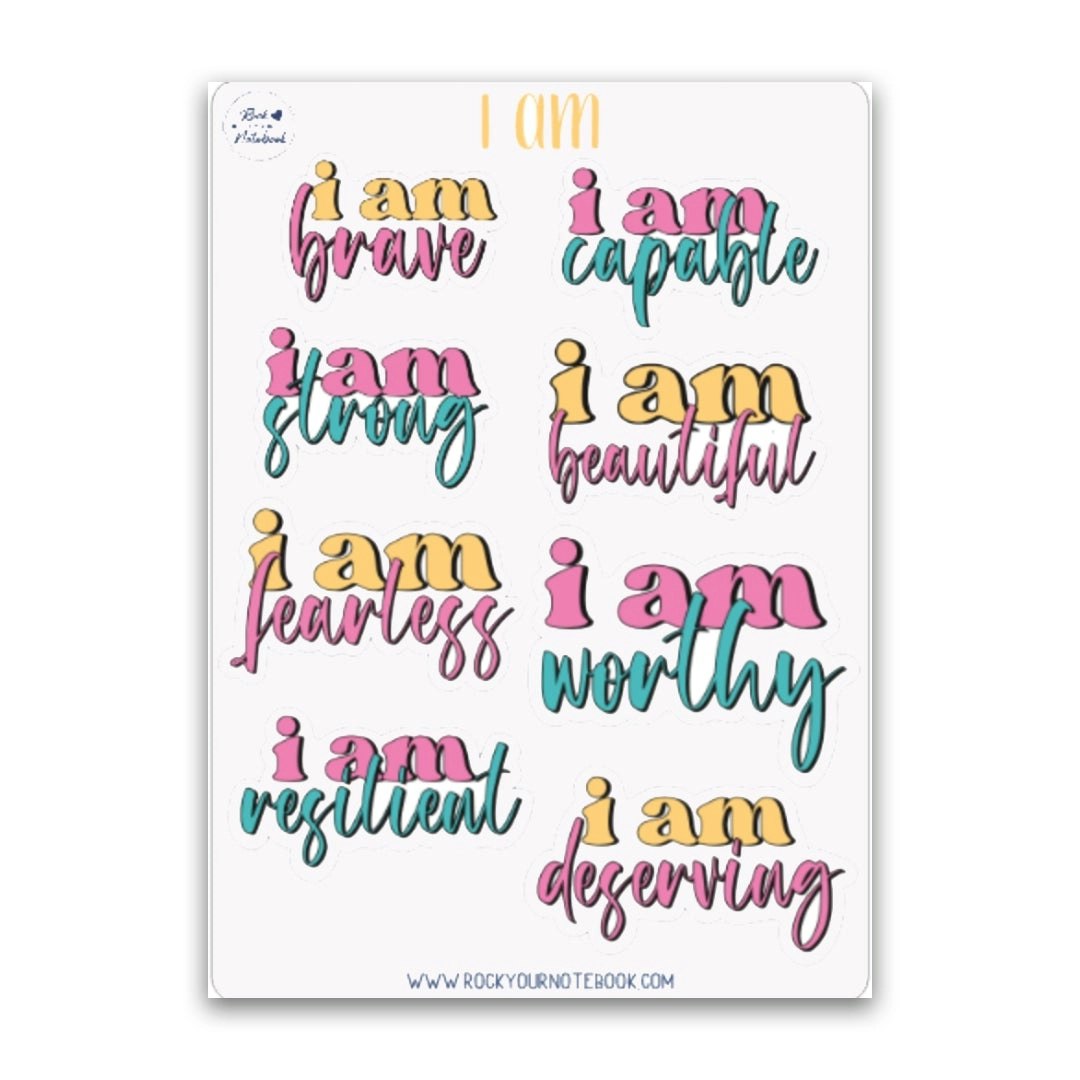 "Affirmation" Klistremerker