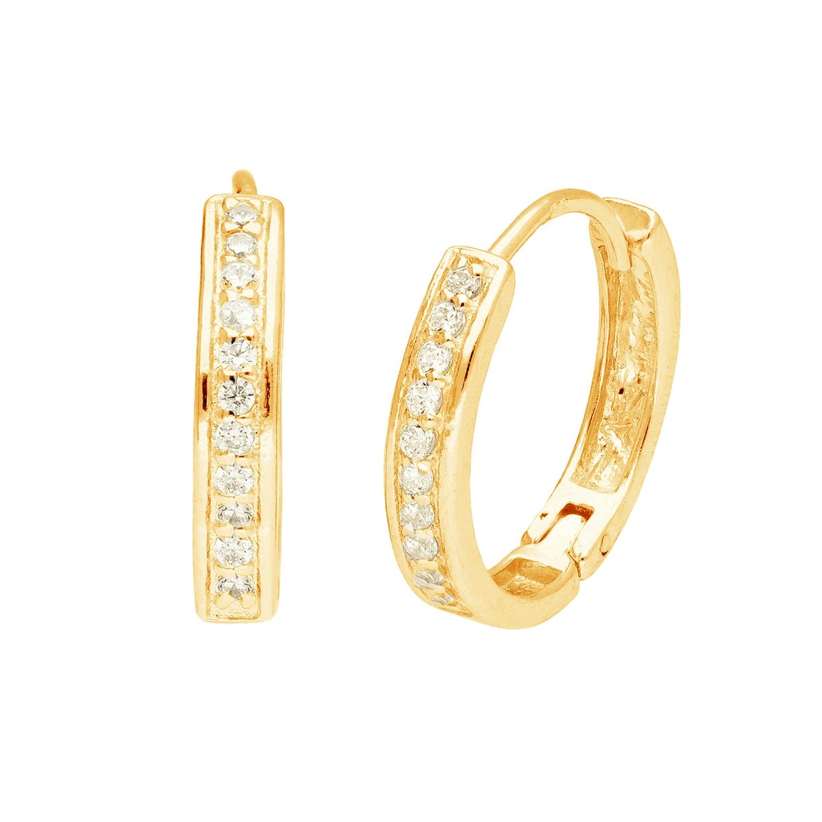 Life Charms - Gullbelagte hoops