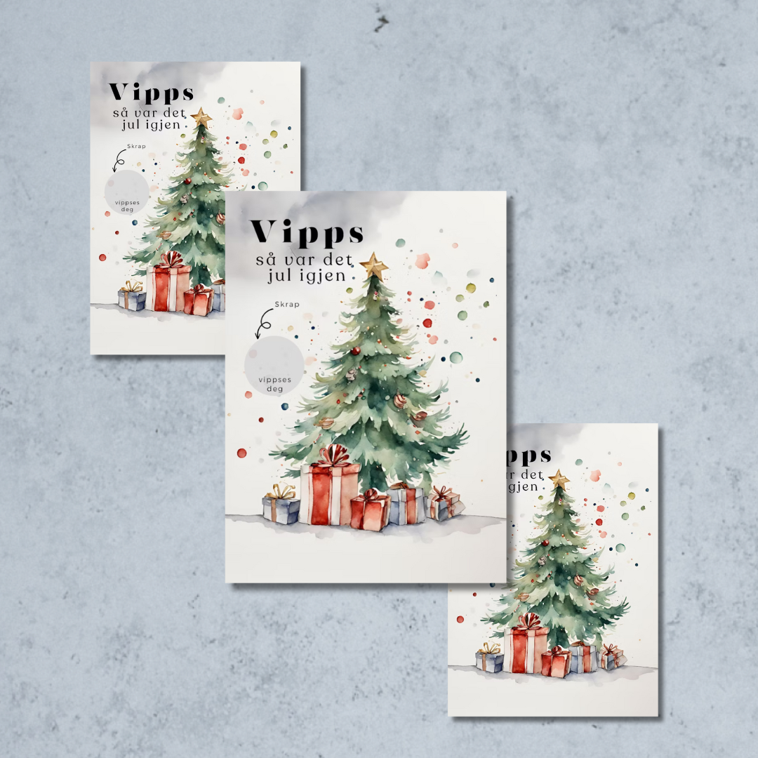 3pk Vipps Julekort