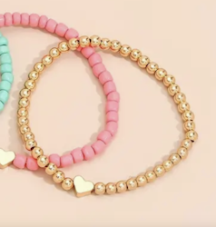 Glass Beads Stretch Bracelet