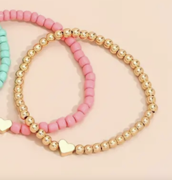 Glass Beads Stretch Bracelet