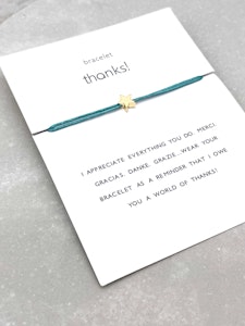 Parsley & Pepper - Thank You Bracelet - Mint
