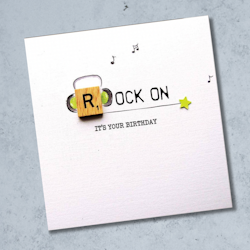 Bexy Boo Greeting Card - "ROCK ON"