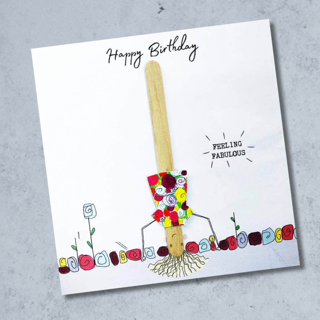 Bexy Boo Greeting Card - "Happy Birthday - Feeling Fabulous"