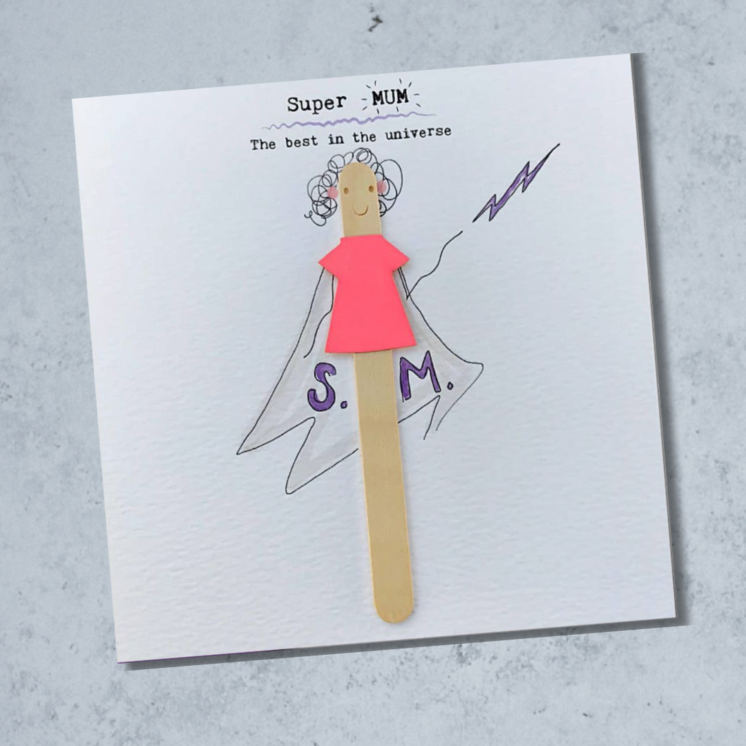 Bexy Boo Greeting Card - "Super MUM - The best in the Universe"