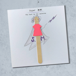 Bexy Boo Greeting Card - "Super MUM - The best in the Universe"