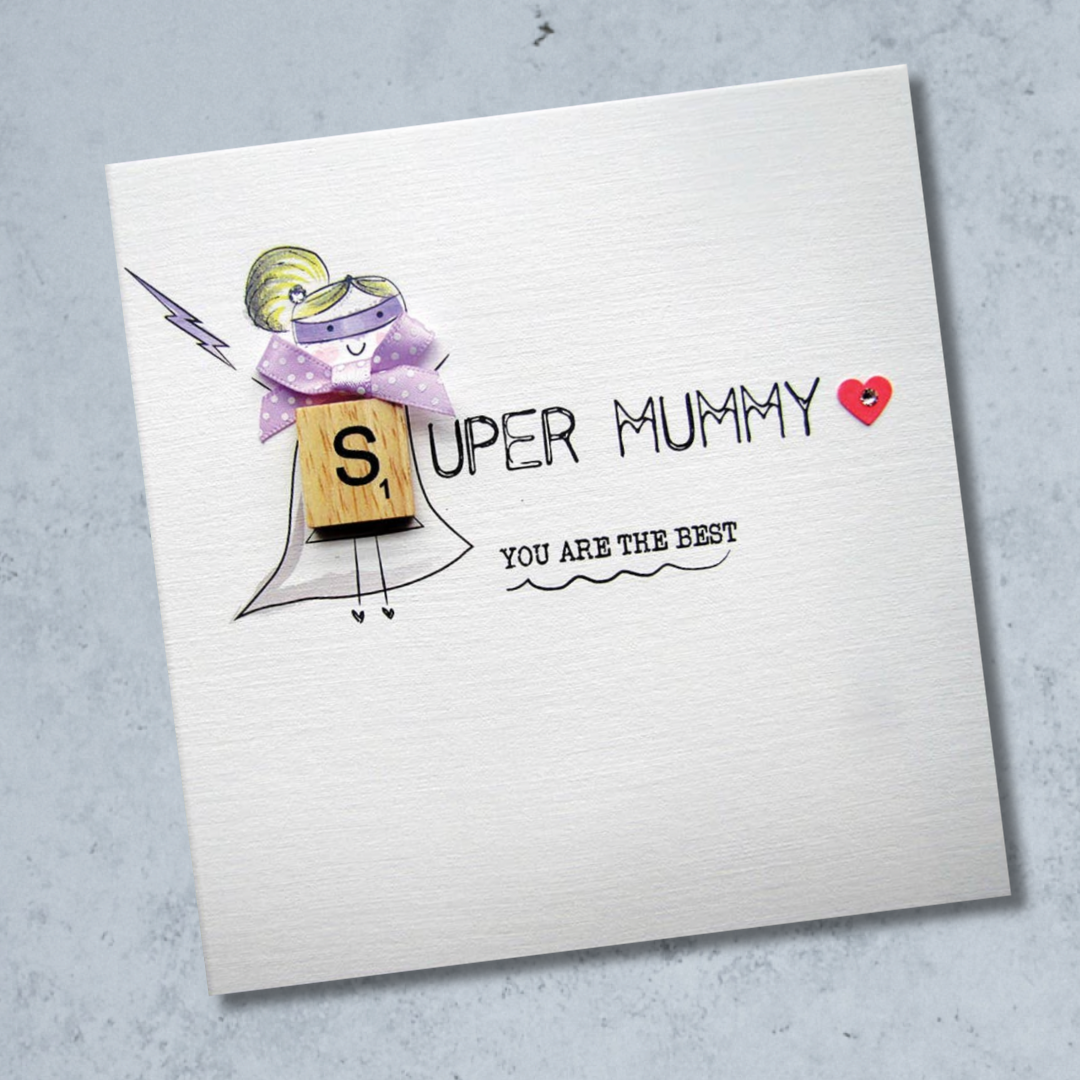 Bexy Boo Greeting Card - "SUPER MUMMY"