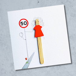 Bexy Boo Greeting Card - Age 50