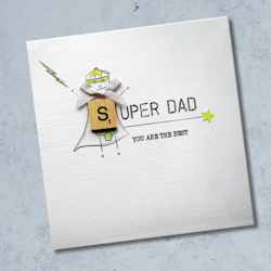 Bexy Boo Greeting Card - "SUPER DAD - You are the best"