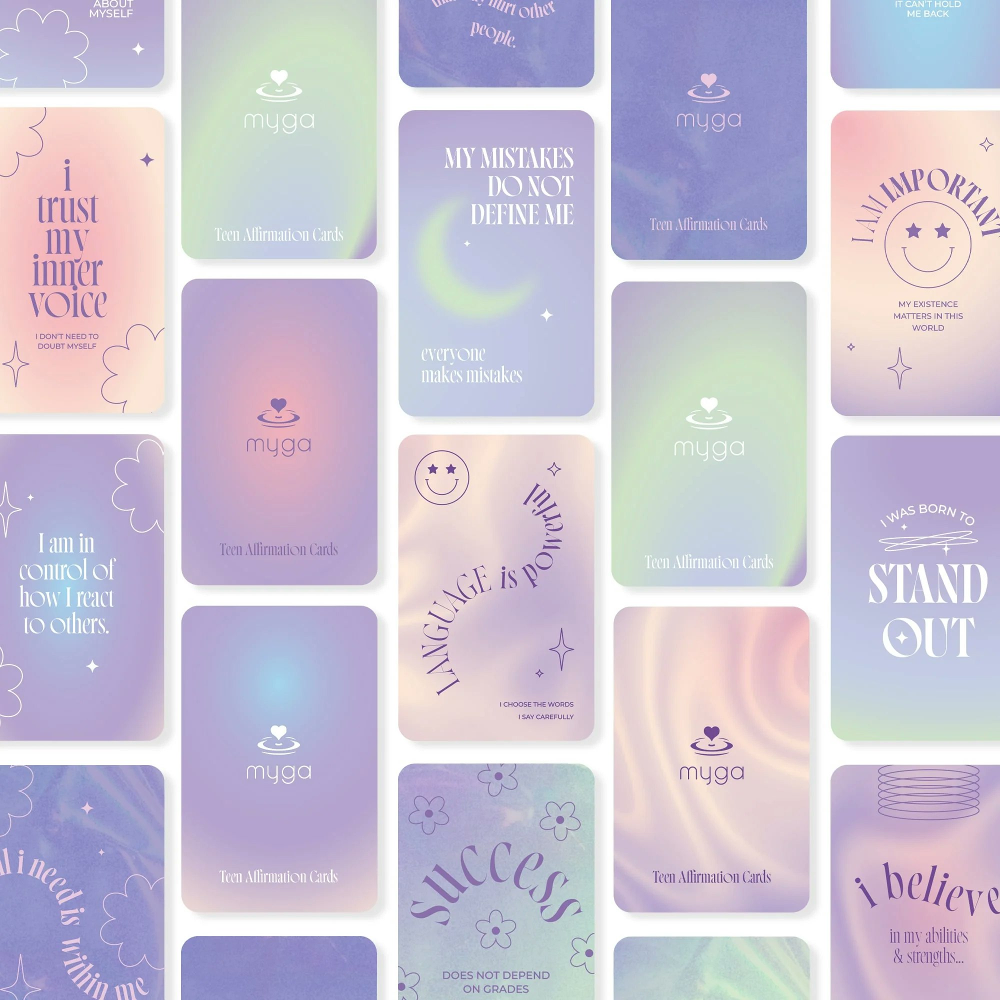 Myga - Teenager Affirmation Cards