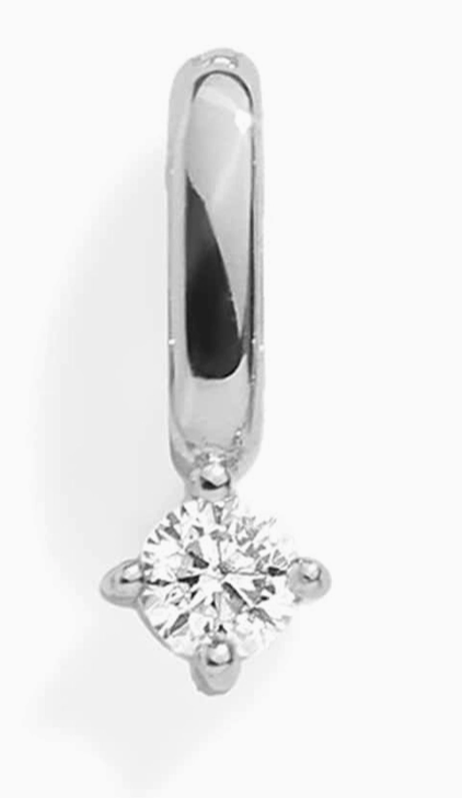 Crystal Silver Charm