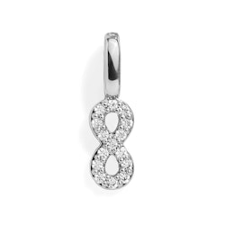 Infinity Silver Charm
