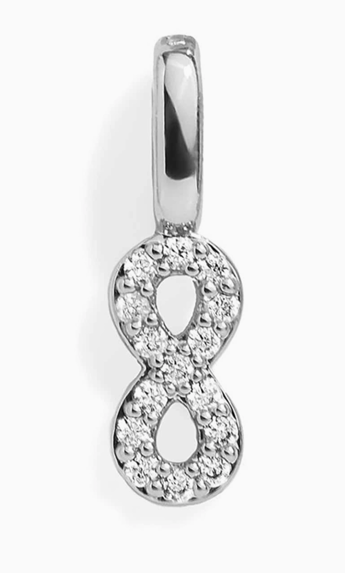 Infinity Silver Charm