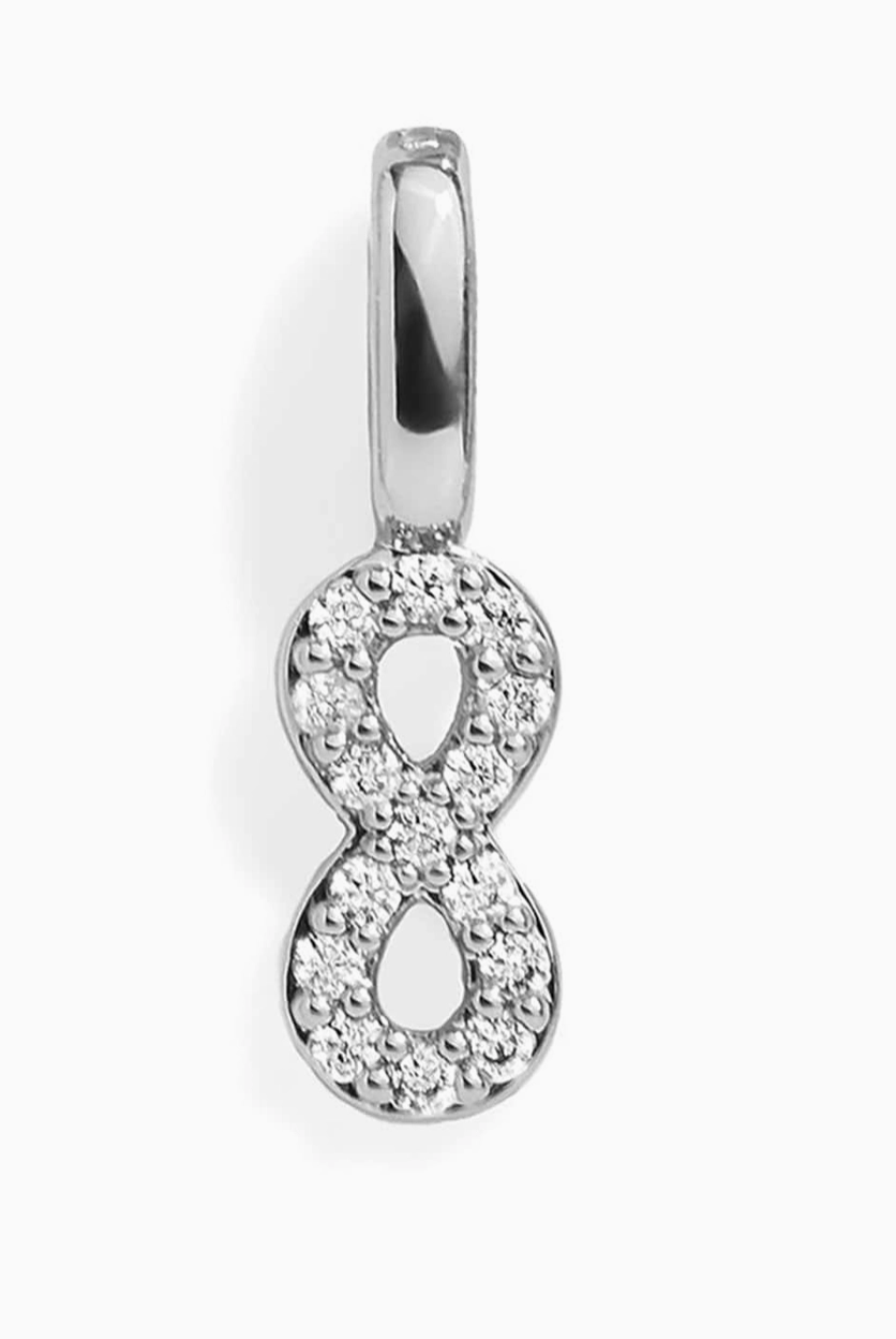 Infinity Silver Charm