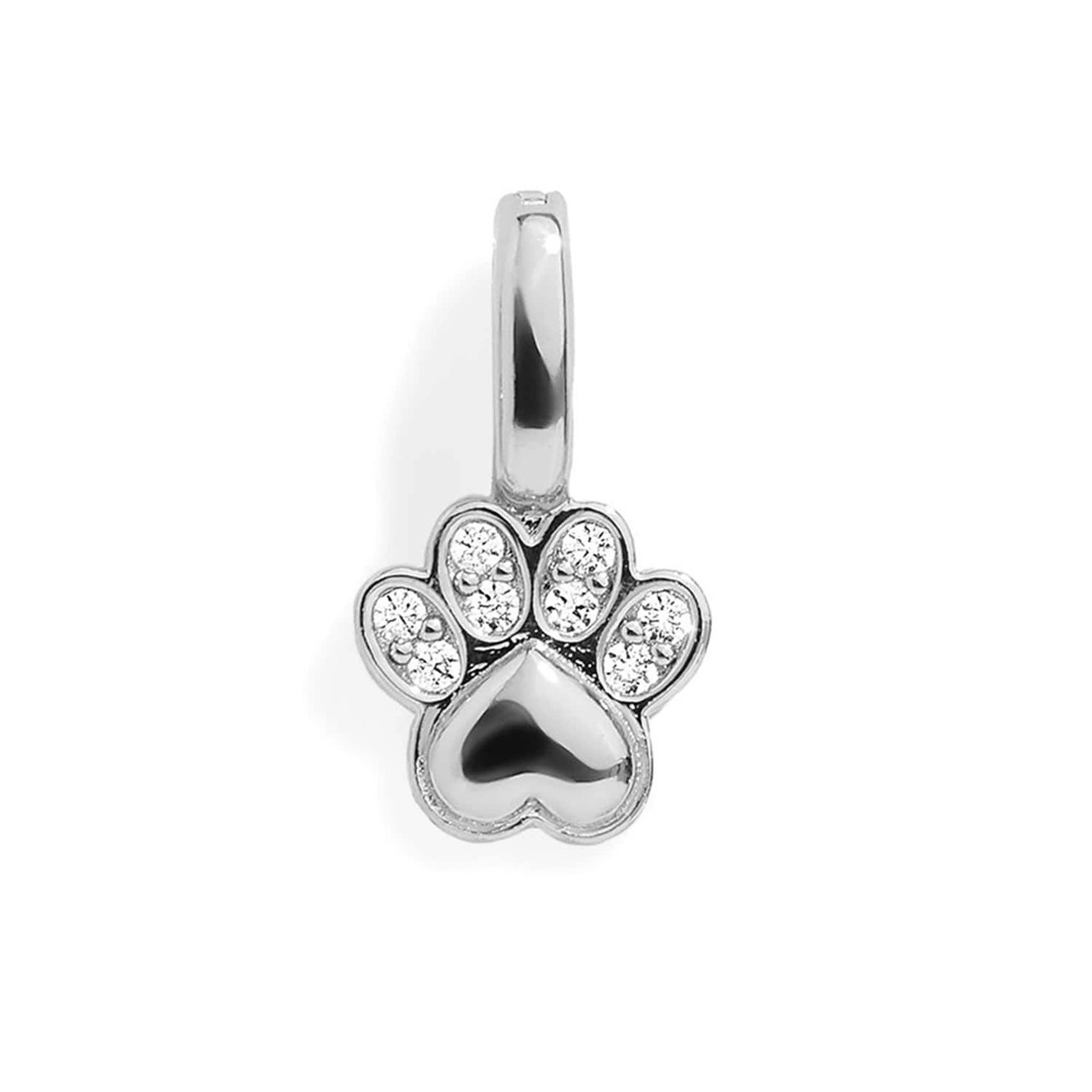 Paw Silver Charm