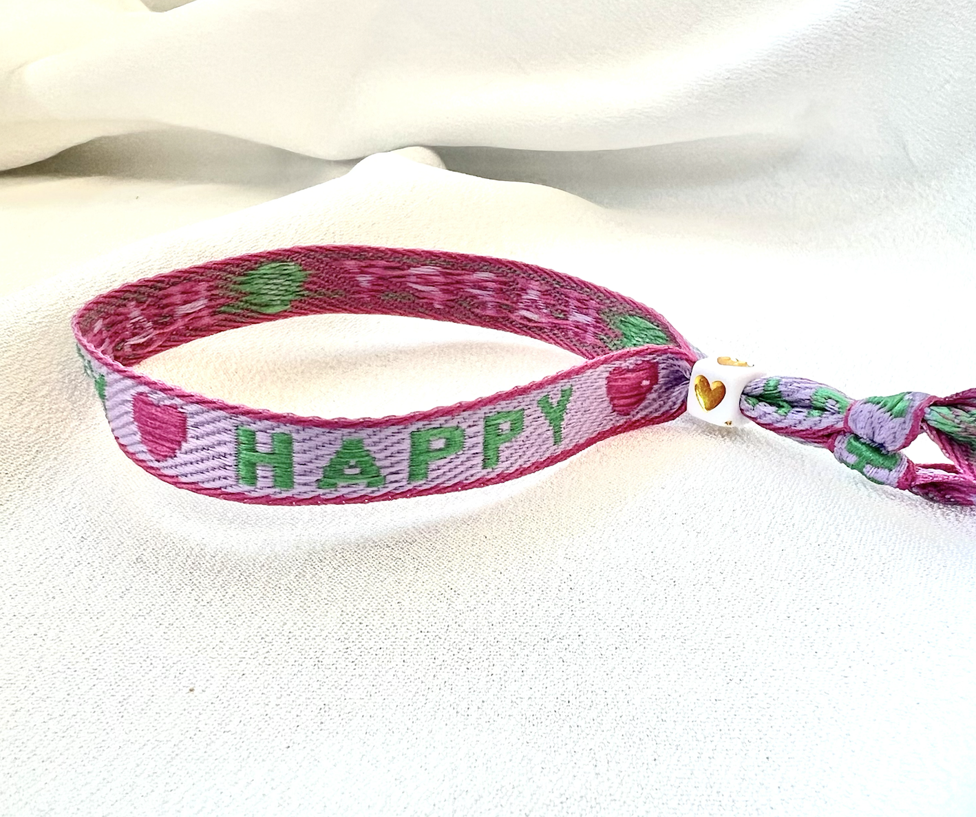 Ribbon Bracelet - HAPPY