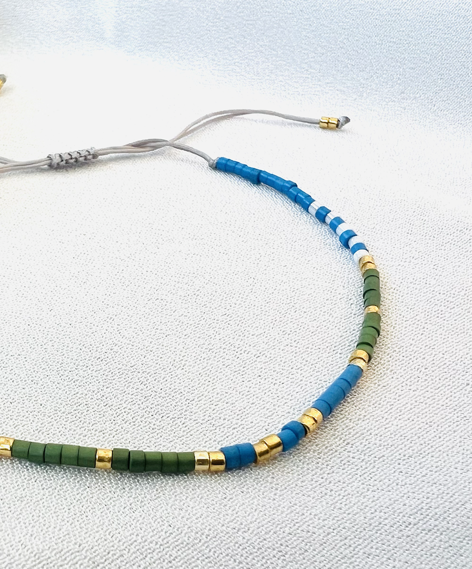 Mini Beads Armbånd - grønn