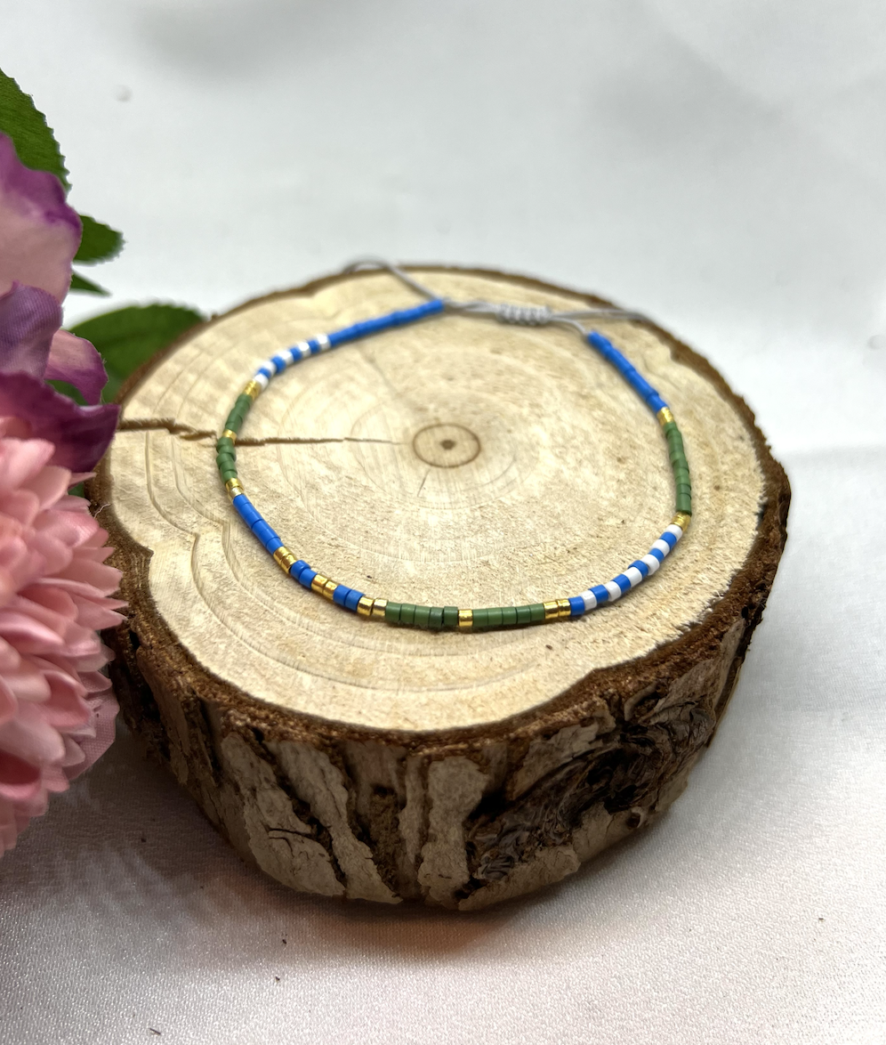 Mini Beads Armbånd - grønn