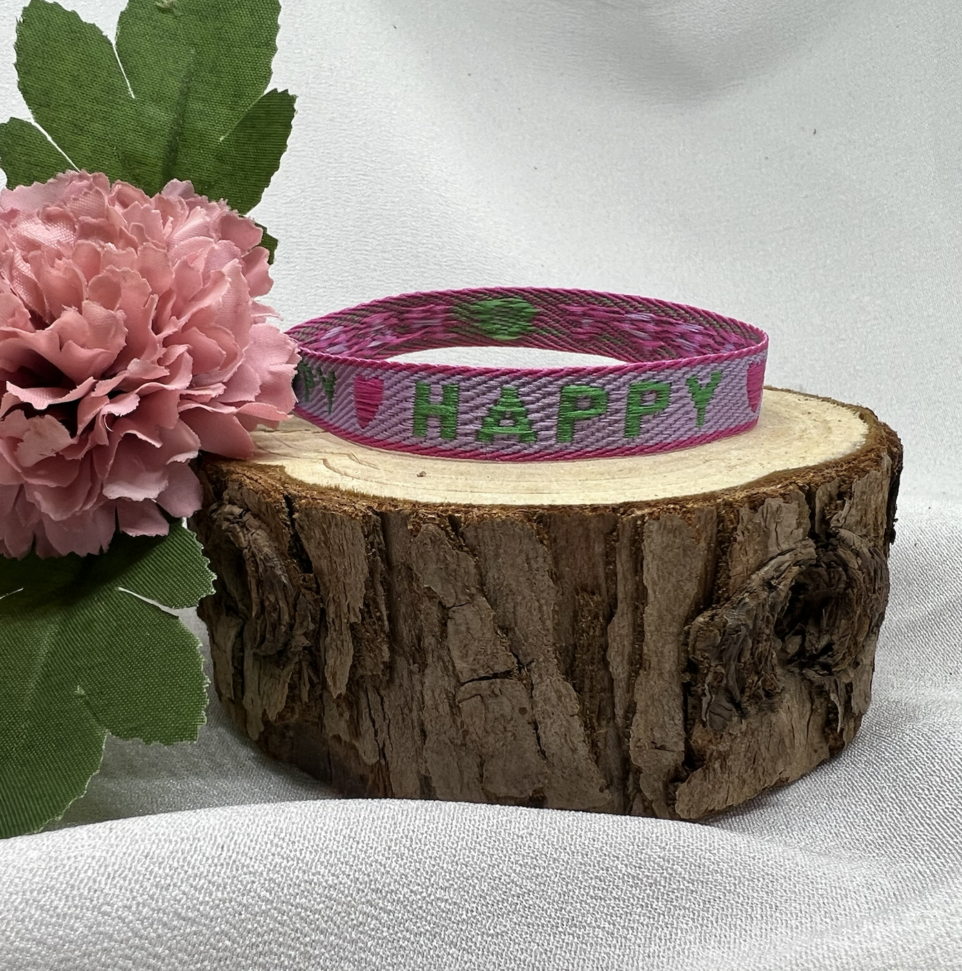 Ribbon Bracelet - HAPPY