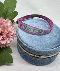 Ribbon Bracelet - HAPPY