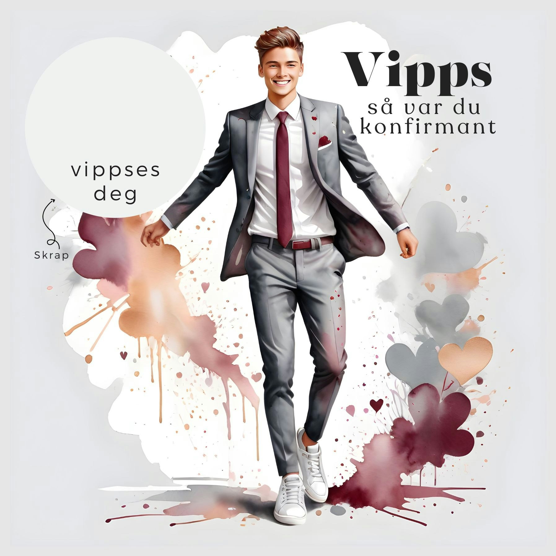 Vipps Konfirmasjonskort  - Dress