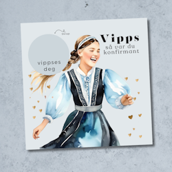 Vipps Konfirmasjonskort  - Festdrakt