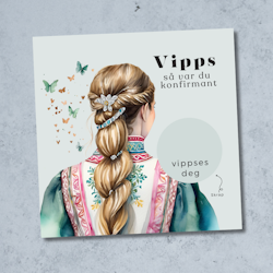 Vipps Konfirmasjonskort  - Festdrakt