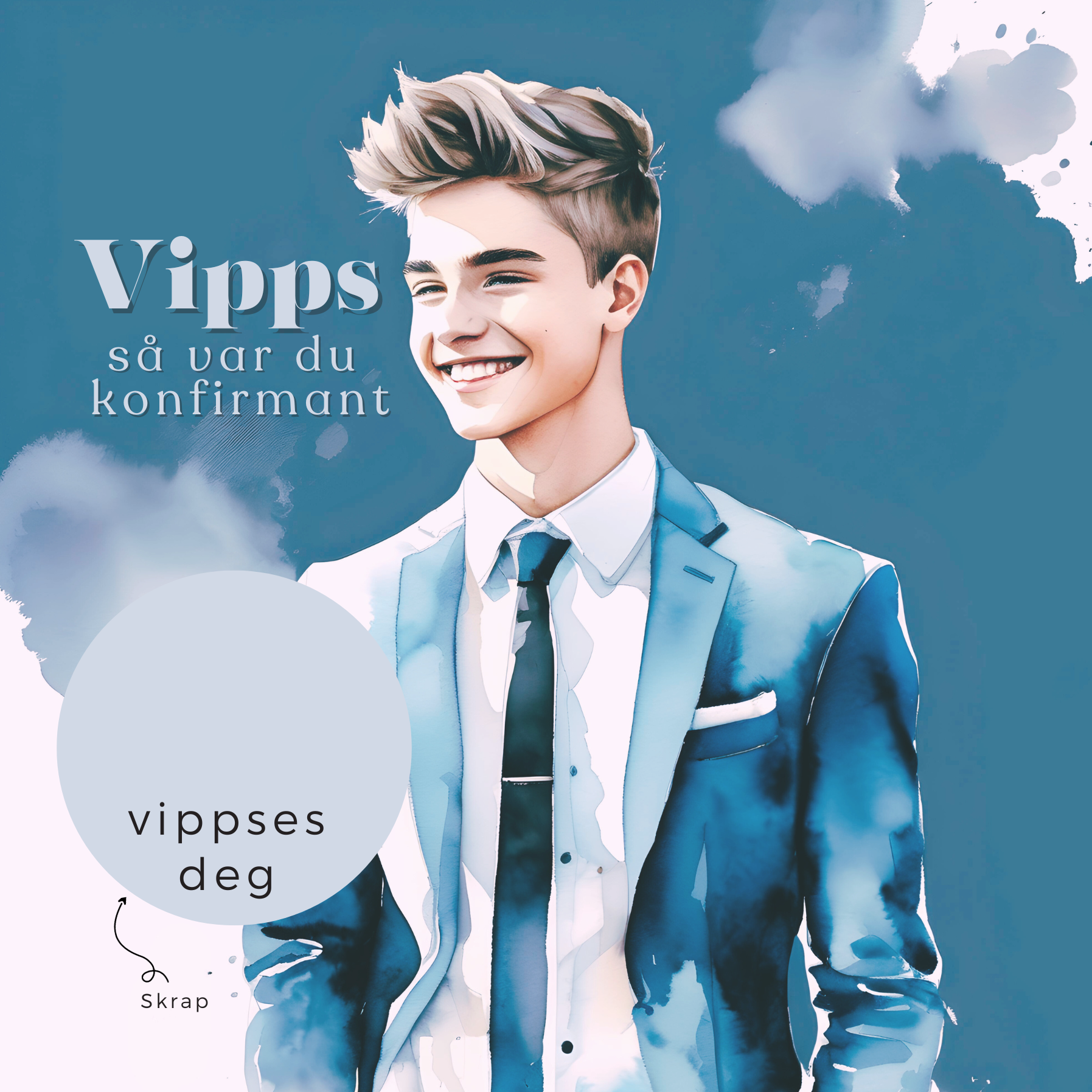 Vipps Konfirmasjonskort  - Dress
