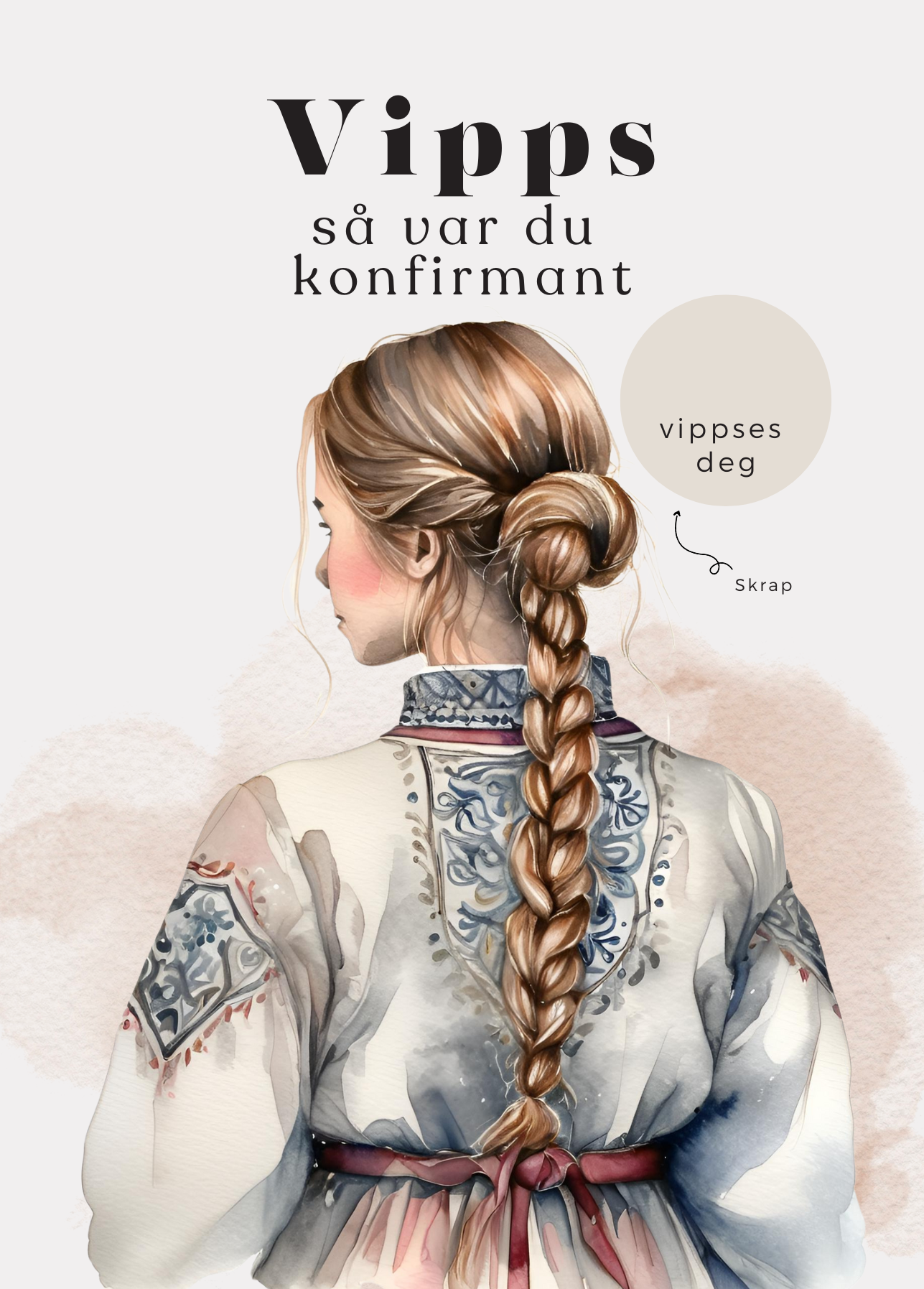 Vipps Konfirmasjonskort  - Festdrakt
