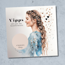 Vipps Konfirmasjonskort  - Hjerte