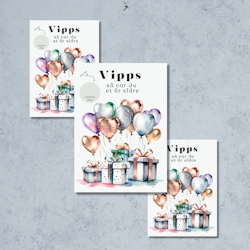 3pk Vipps Skrapekort - Gaver & Ballonger