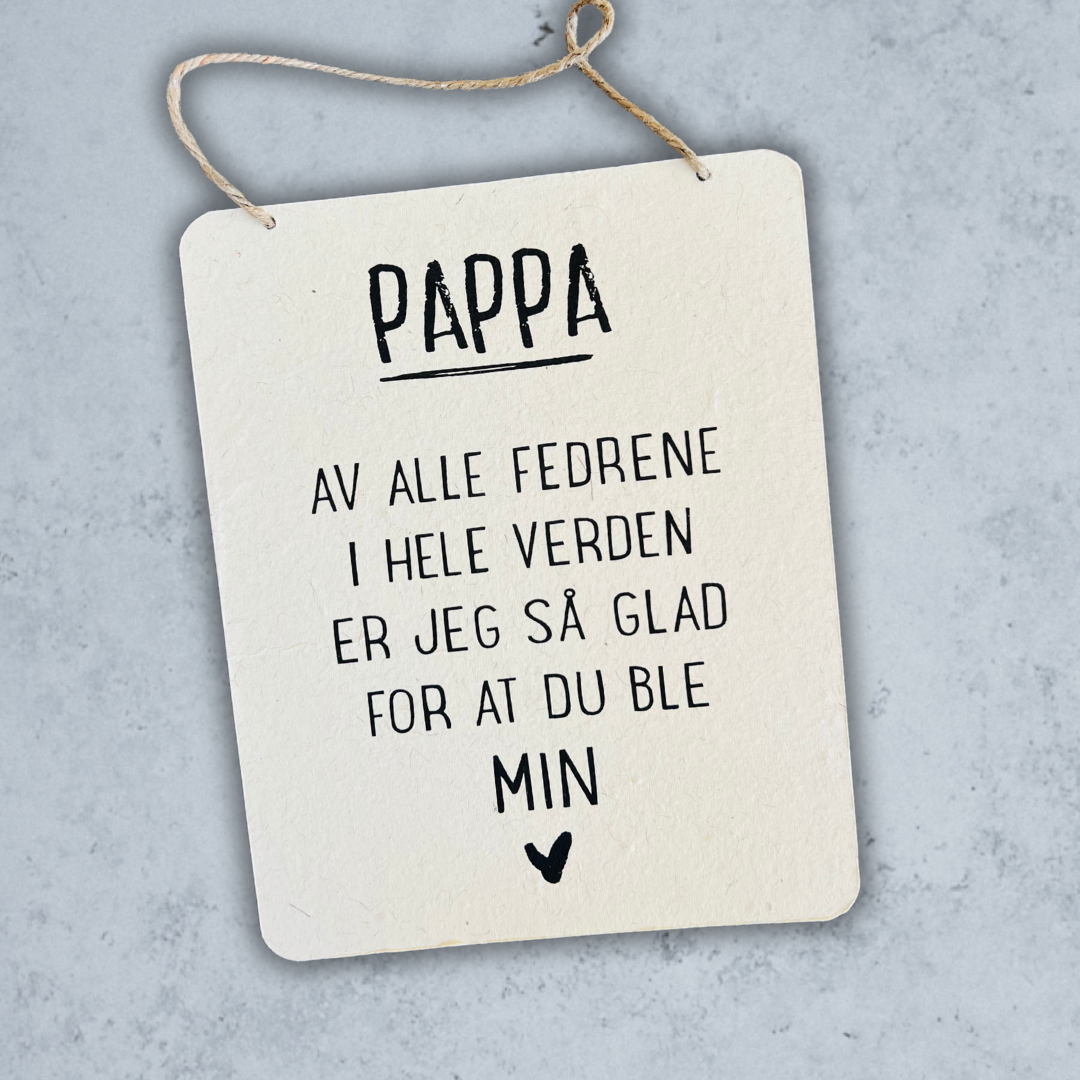 Trend Design Metallskilt - "Pappa"