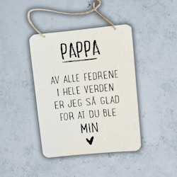 Trend Design Metallskilt - "Pappa"