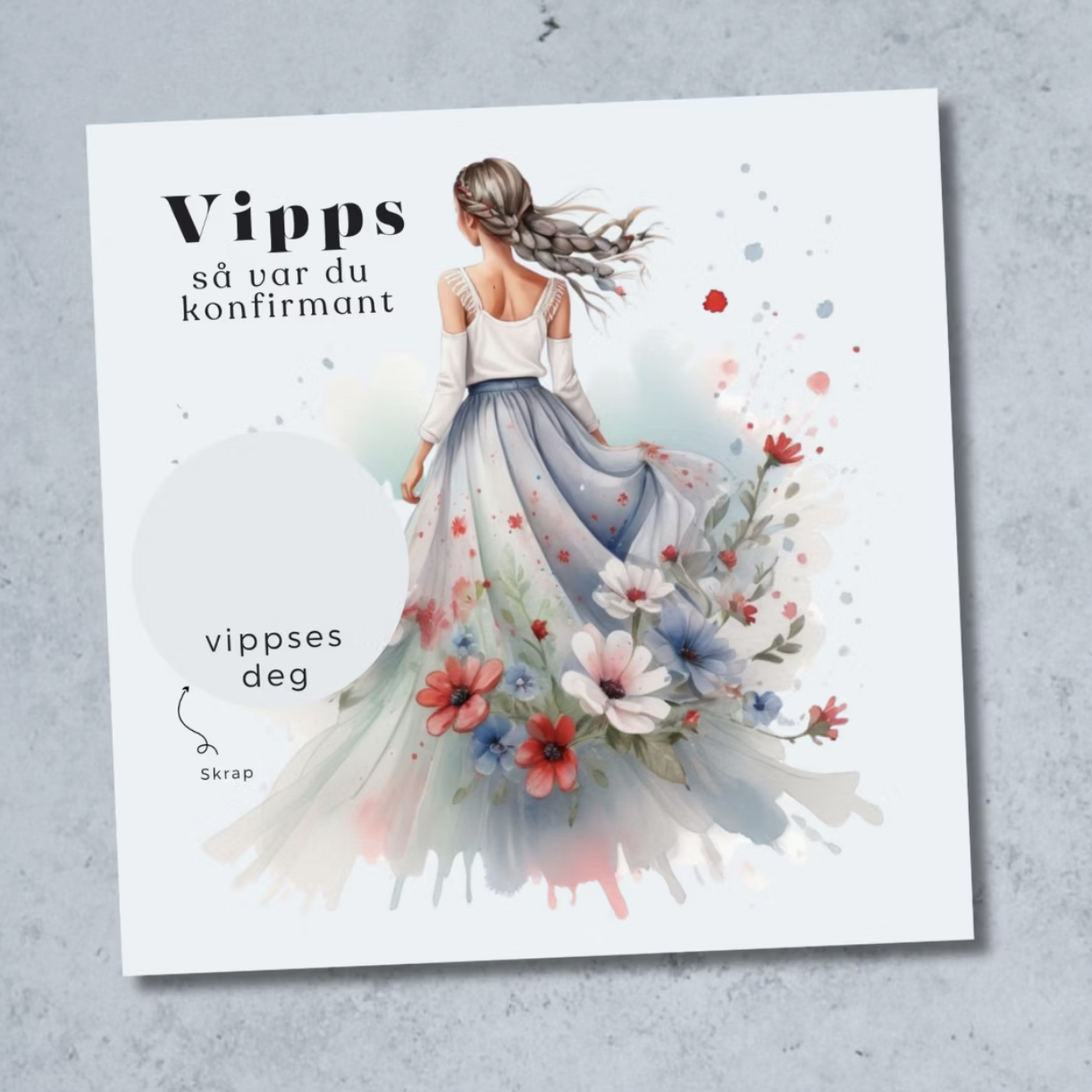 5pk Vipps Konfirmasjonskort