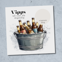 18 års Bursdagskort  - Vipps så var du myndig