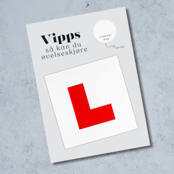 16år Bursdagskort - Vipps så kan du øvelseskjøre
