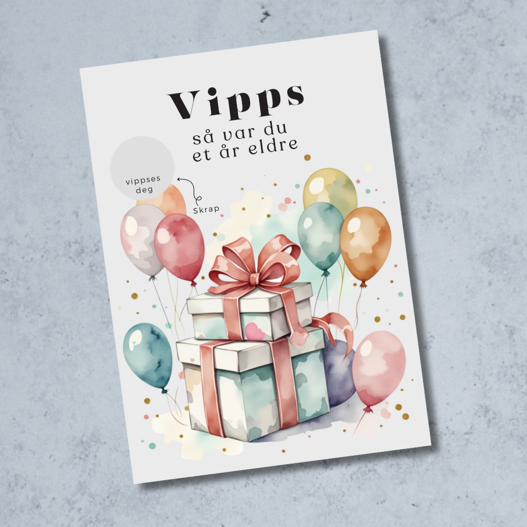 3pk Vipps Skrapekort - Gaver