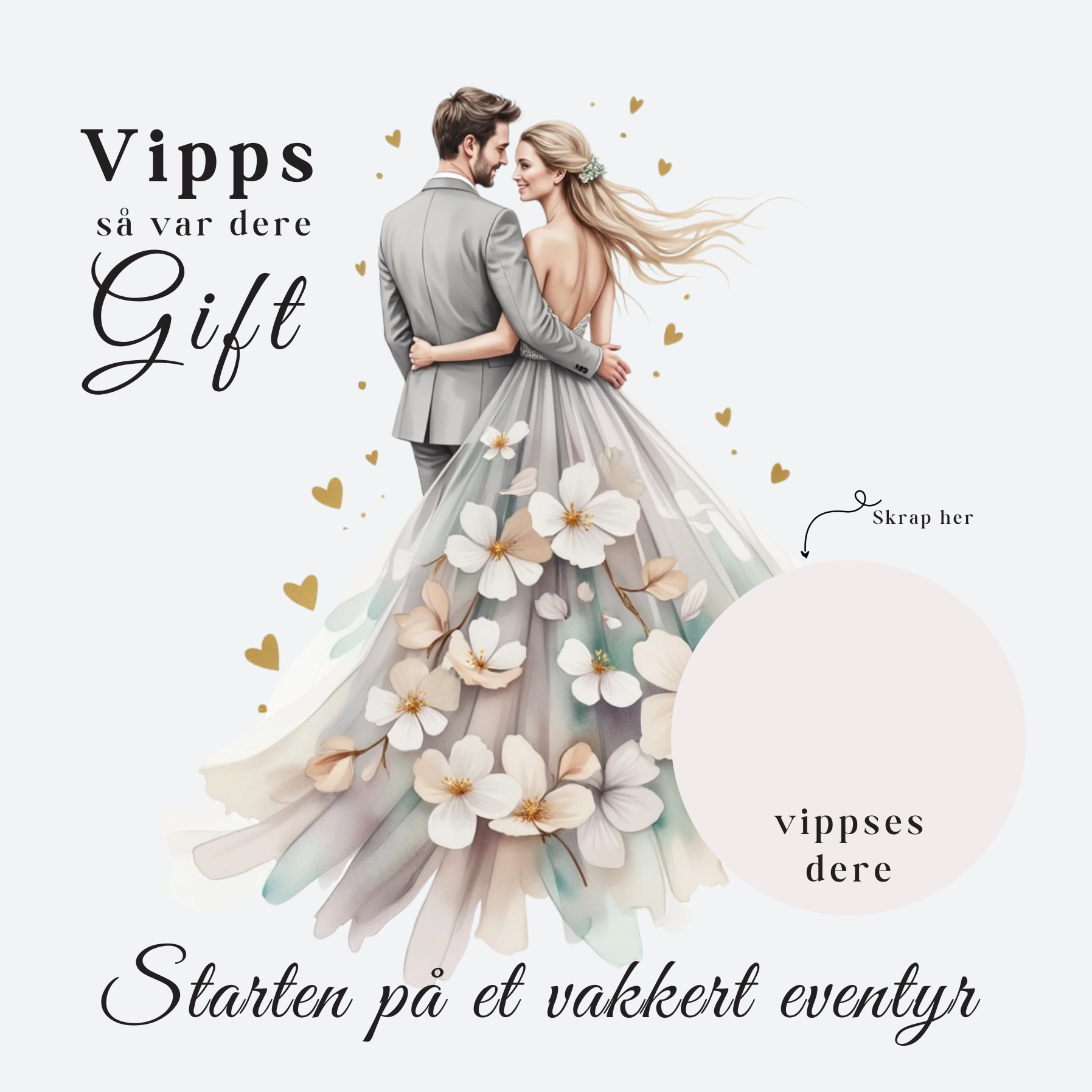 Vipps Bryllupskort