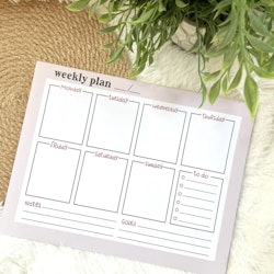 A4 Weekly Planner