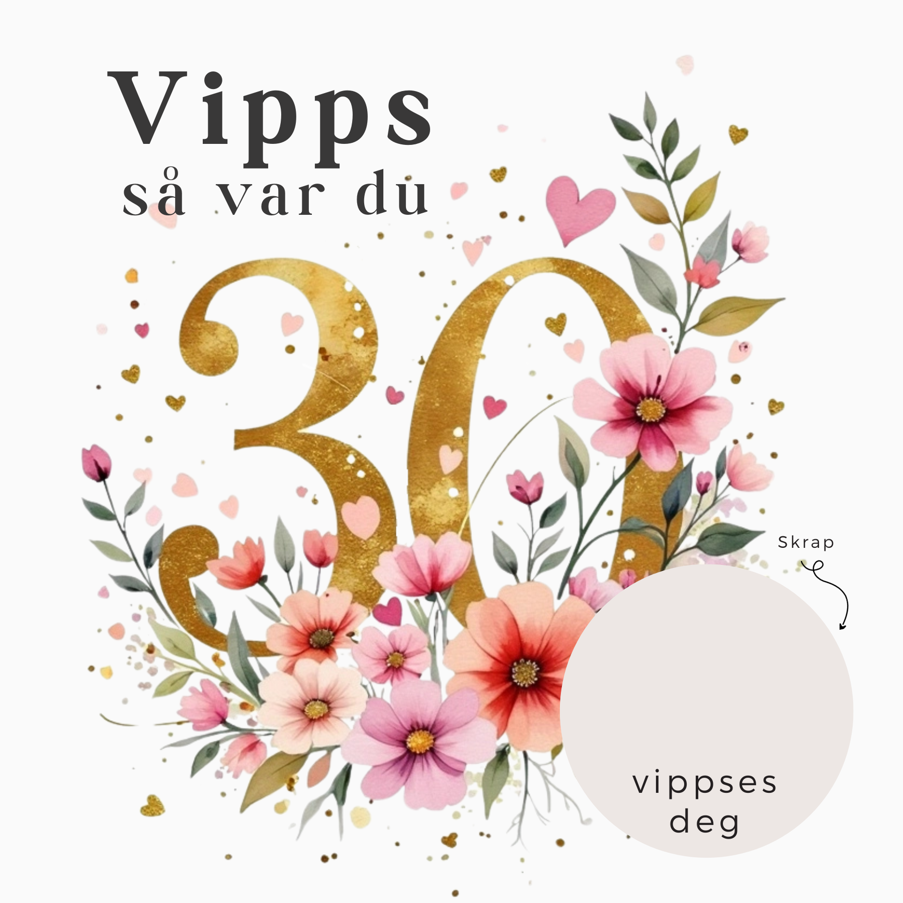 Vipps Bursdagskort - 30år