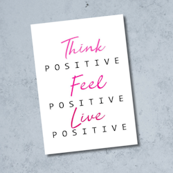 Occasions Inspirasjonskort - Live Positive