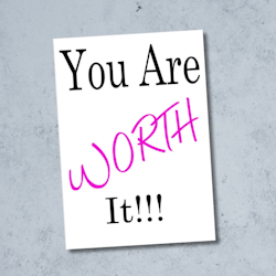 Occasions Inspirasjonskort - You are worth it