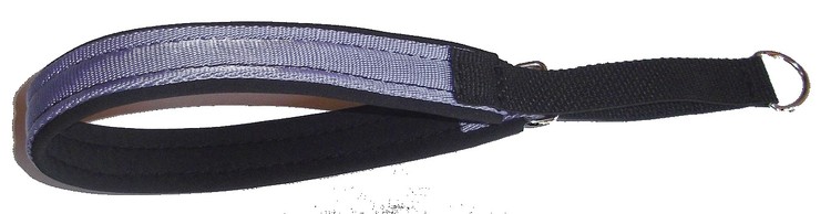 Nomehalsband, navy-blå med svart foder